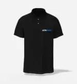 Unisex black polo shirt boomwears
