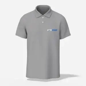 Unisex heather grey polo shirt boomwears