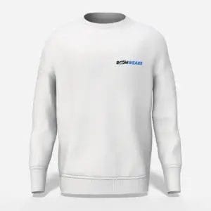 Unisex White Sweatshirt Boomwears