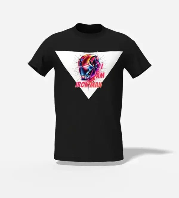 premium t-shirt Black, I man iron man