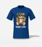 Money Lover bear unisex t-shirt royal blue
