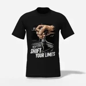 Shift your limits unisex t shirt black