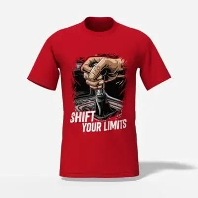 Shift your limits unisex t shirt red