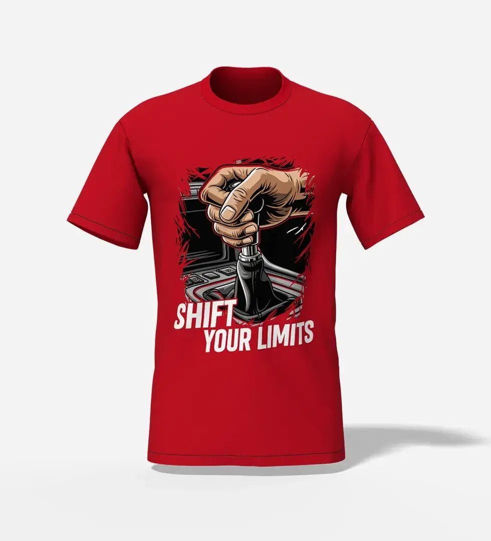 Shift-Your-Limits-T-Shirt-RED Shift your limits unisex t shirt red