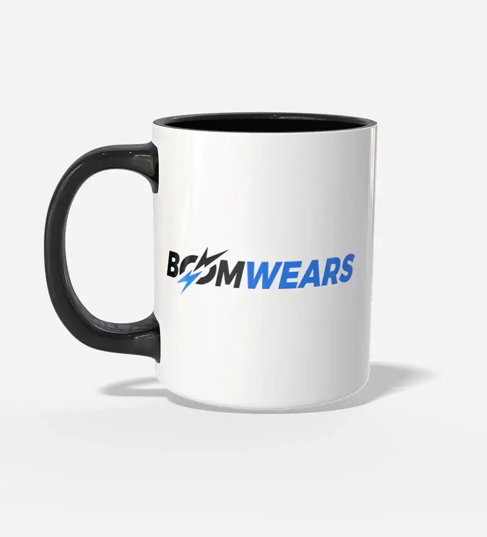 Boomwears-Ceramic-Coffee-Mug-Stylish-Two-Tone-Cup-BLK Boomwears Ceramic Coffee Mug Black