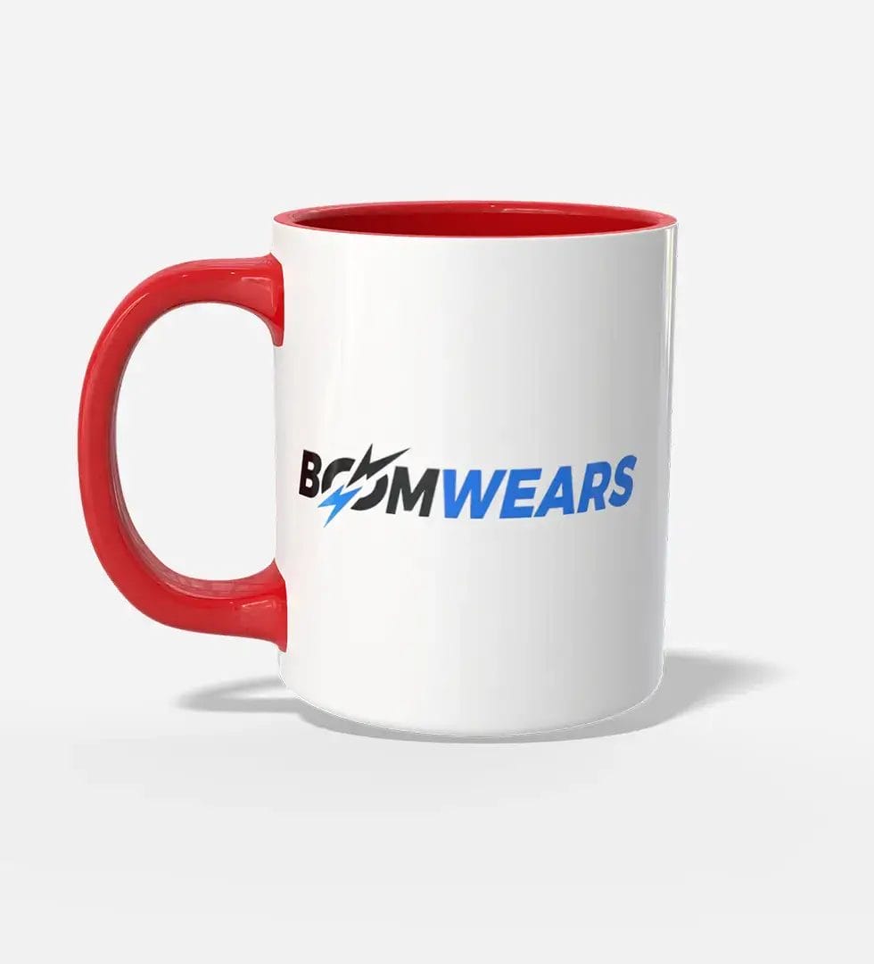 Boomwears-Ceramic-Coffee-Mug-Stylish-Two-Tone-Cup-RED Boomwears Ceramic Coffee Mug Red