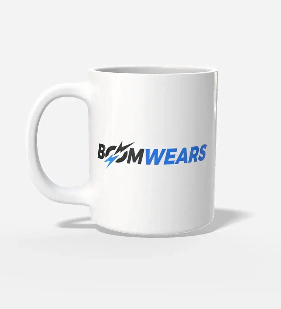 Boomwears-Ceramic-Coffee-Mug-Stylish-Two-Tone-Cup-WHT Boomwears Ceramic Coffee Mug White