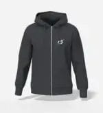 Boomwears Zipper Hoodie Zip Up Hoodie Charcoal Grey