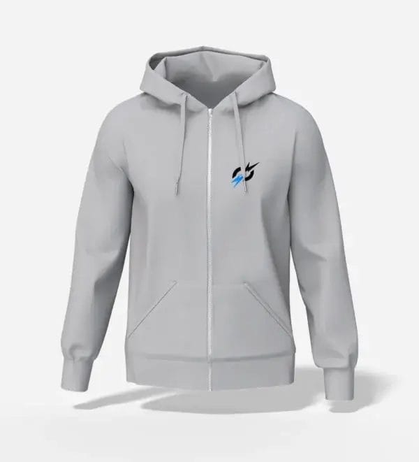 Boomwears Zipper Hoodie Zip Up Hoodie Heather Grey