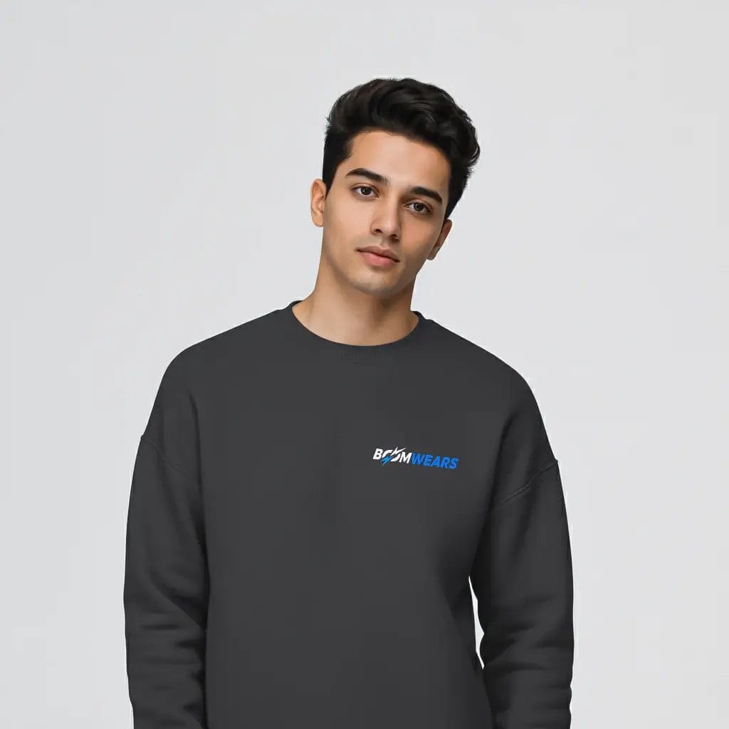 Charcoal-Grey-Sweatshirt-Boomwears-Male-Model Charcoal Grey Sweatshirt Boomwears Male Model