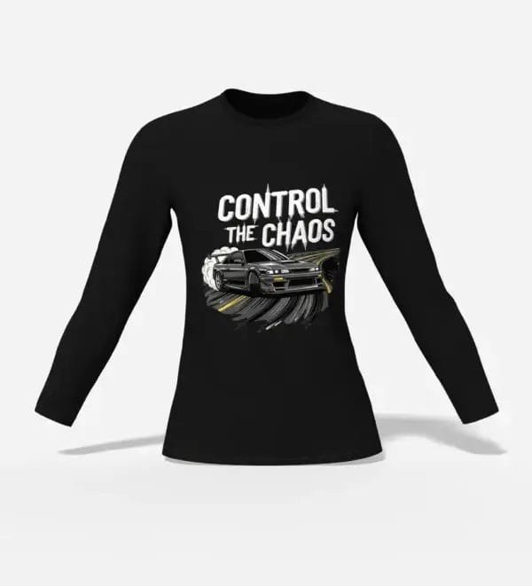 Control The Chaos Long Sleeve T-Shirt Black