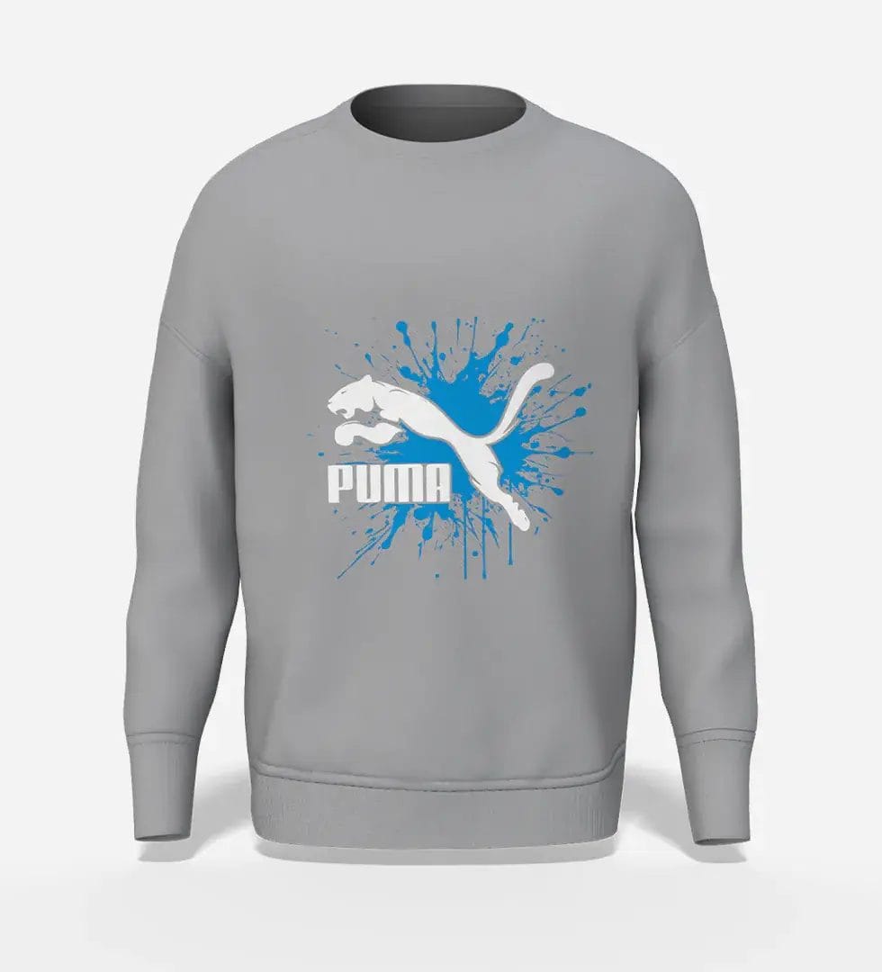 Puma-Graphic-Sweatshirt-Splash-Art-HTG Puma Graphic Sweatshirt Splash Art Streetwear Heather Grey