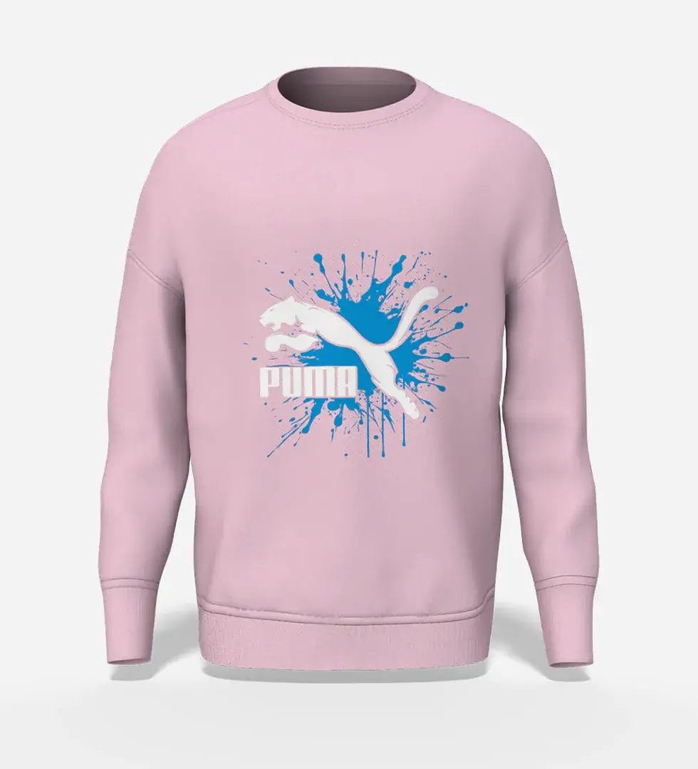 Puma-Graphic-Sweatshirt-Splash-Art-LPK Puma Graphic Sweatshirt Splash Art Streetwear Light Pink