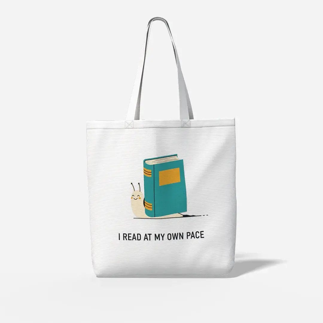 Canvas-Tote-Bag-for-Book-Lovers-I-Read-At-My-Own-Pace Canvas Tote Bag for Book Lovers I Read At My Own Pace