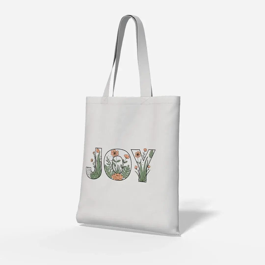 Joy-Floral-Printed-Canvas-Tote-Bag-Left-Side-View Joy Floral Canvas Tote Bag Left side view